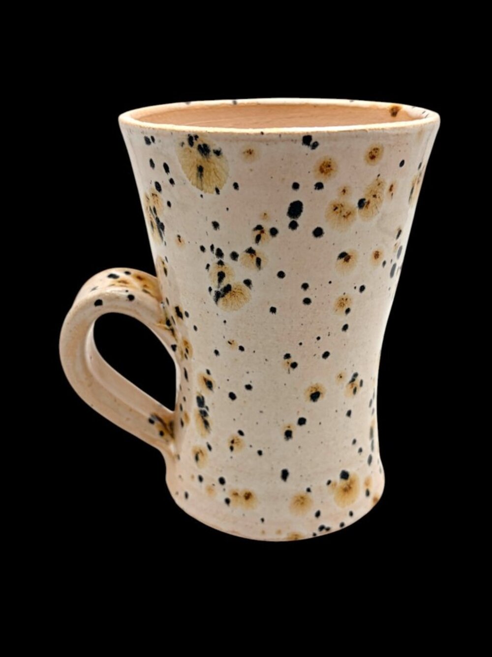 Signed Studio Pottery Speckled Stoneware Mug Handmade Artisan Coffee Cup 5" - Picture 2 of 11